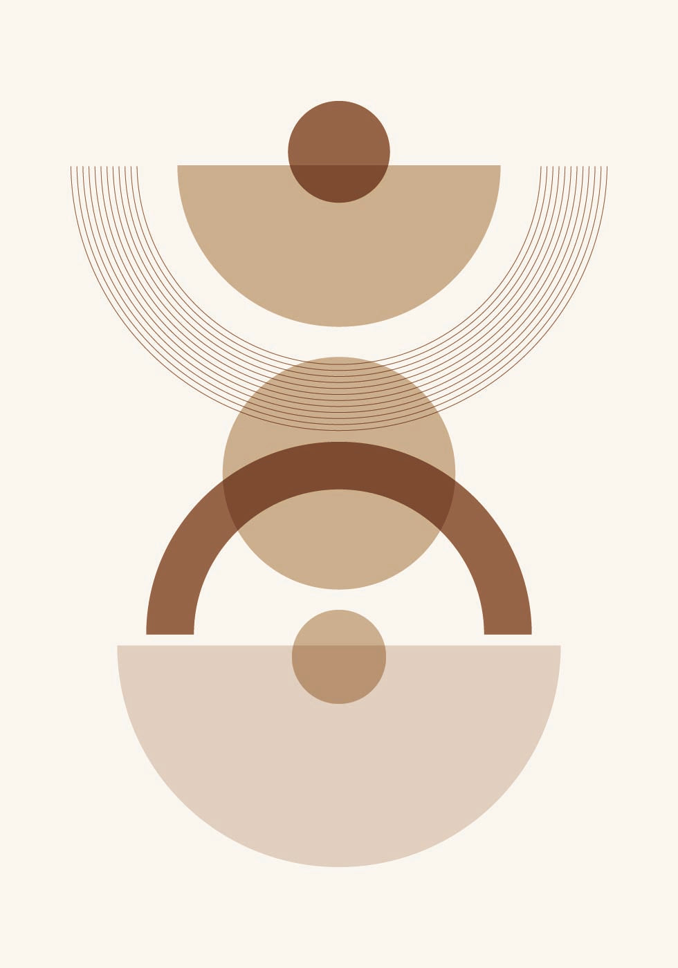 Geometrische Formen Nr. 1 Poster - Posterbox.dk