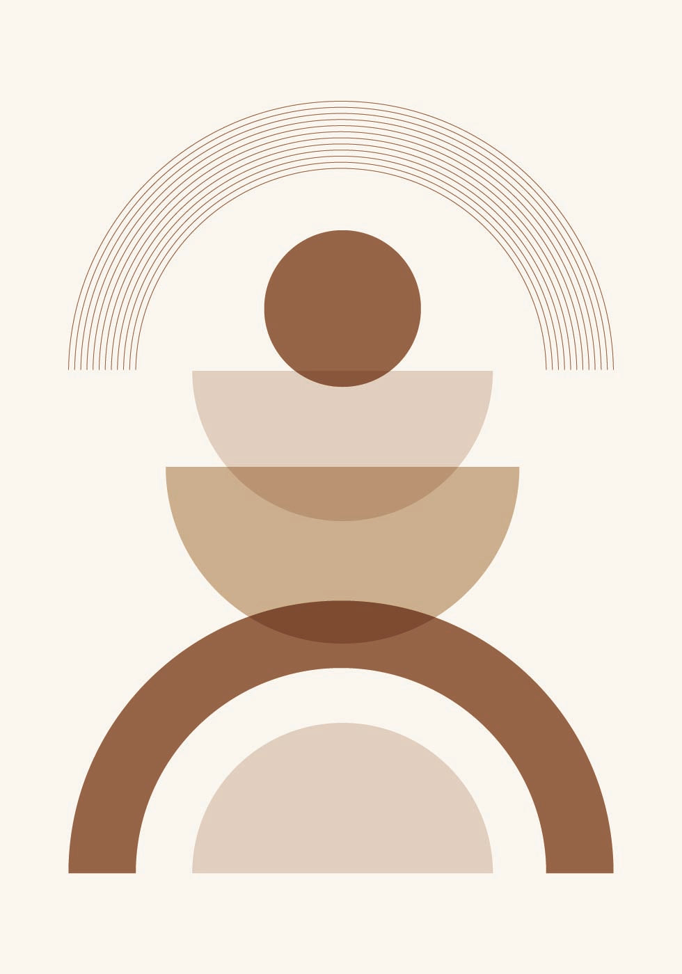 Geometrische Formen Nr. 3 Poster - Posterbox.dk