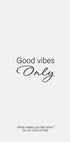 Good Vibes Only No. 2 Poster - Posterbox.no