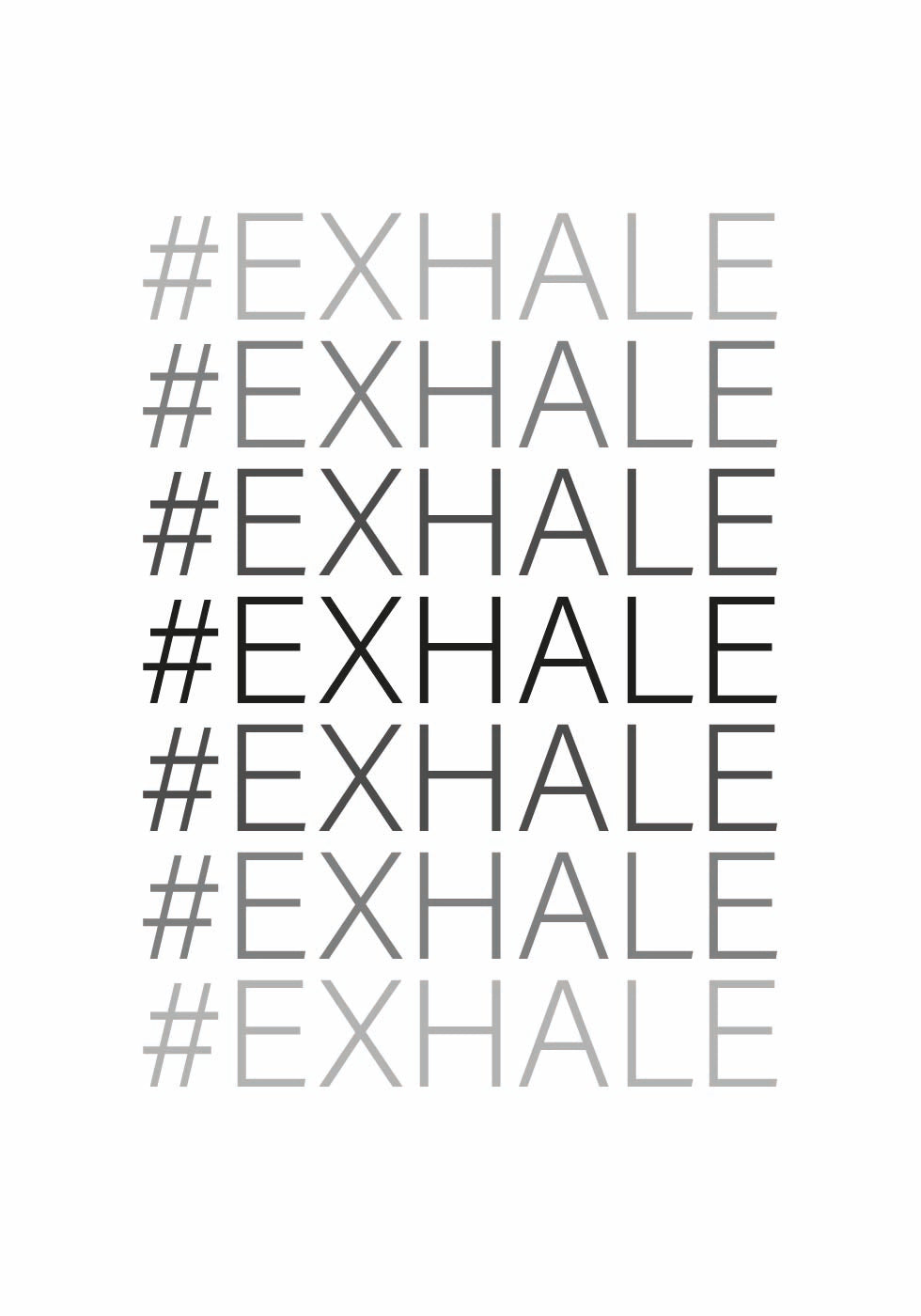 Hash Exhale Poster - Posterbox.no