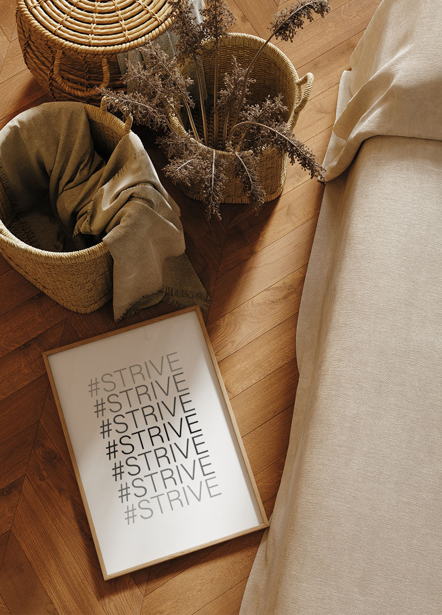 Hash Strive Poster - Posterbox.no