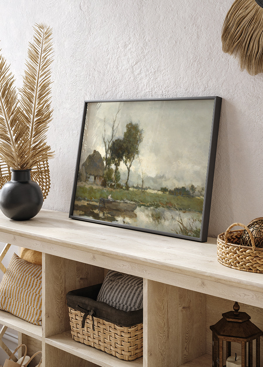 Herfstlandschap von Jan Hendrik Weissenbruch Poster - Posterbox.dk