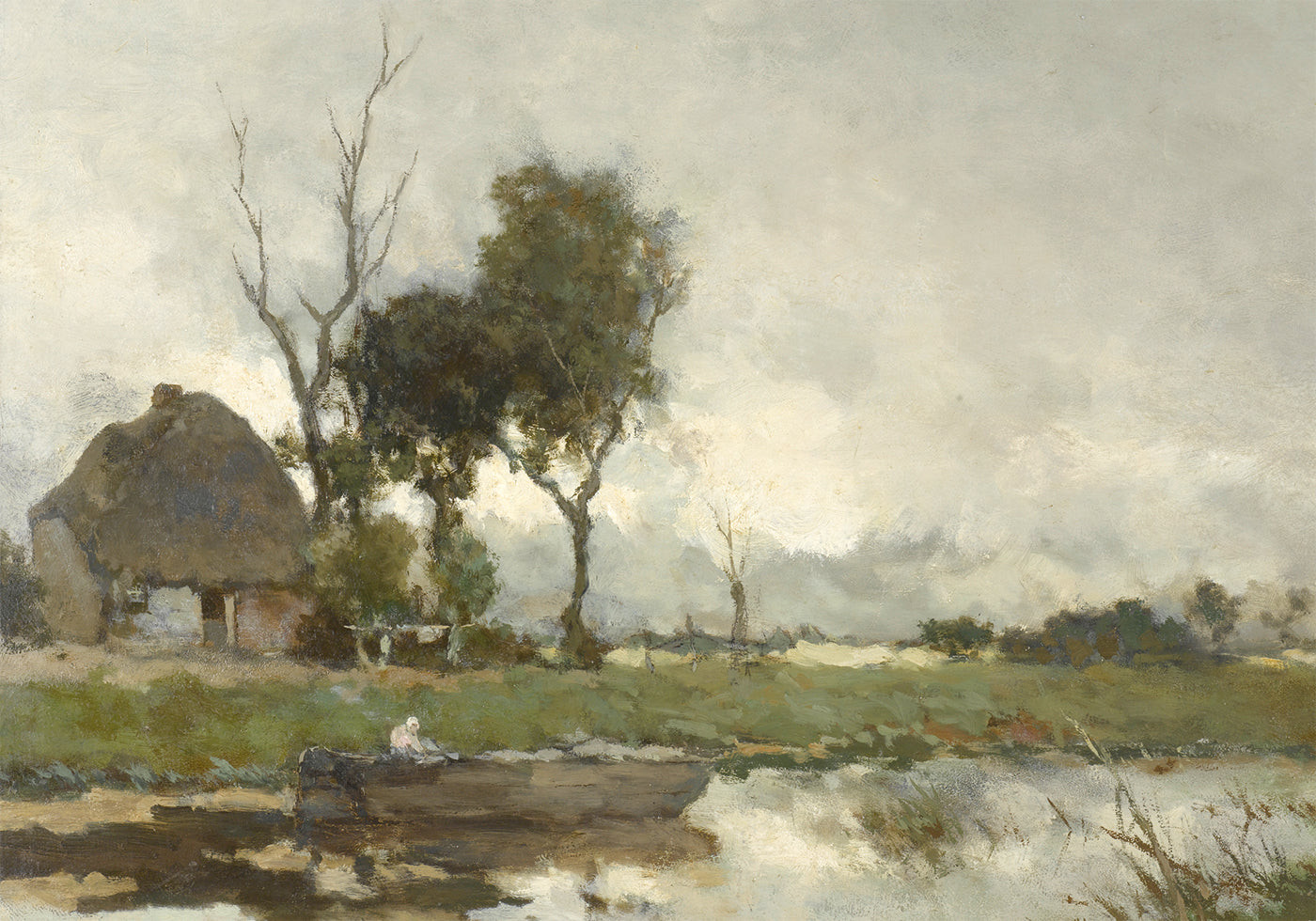 Herfstlandschap von Jan Hendrik Weissenbruch Poster - Posterbox.dk