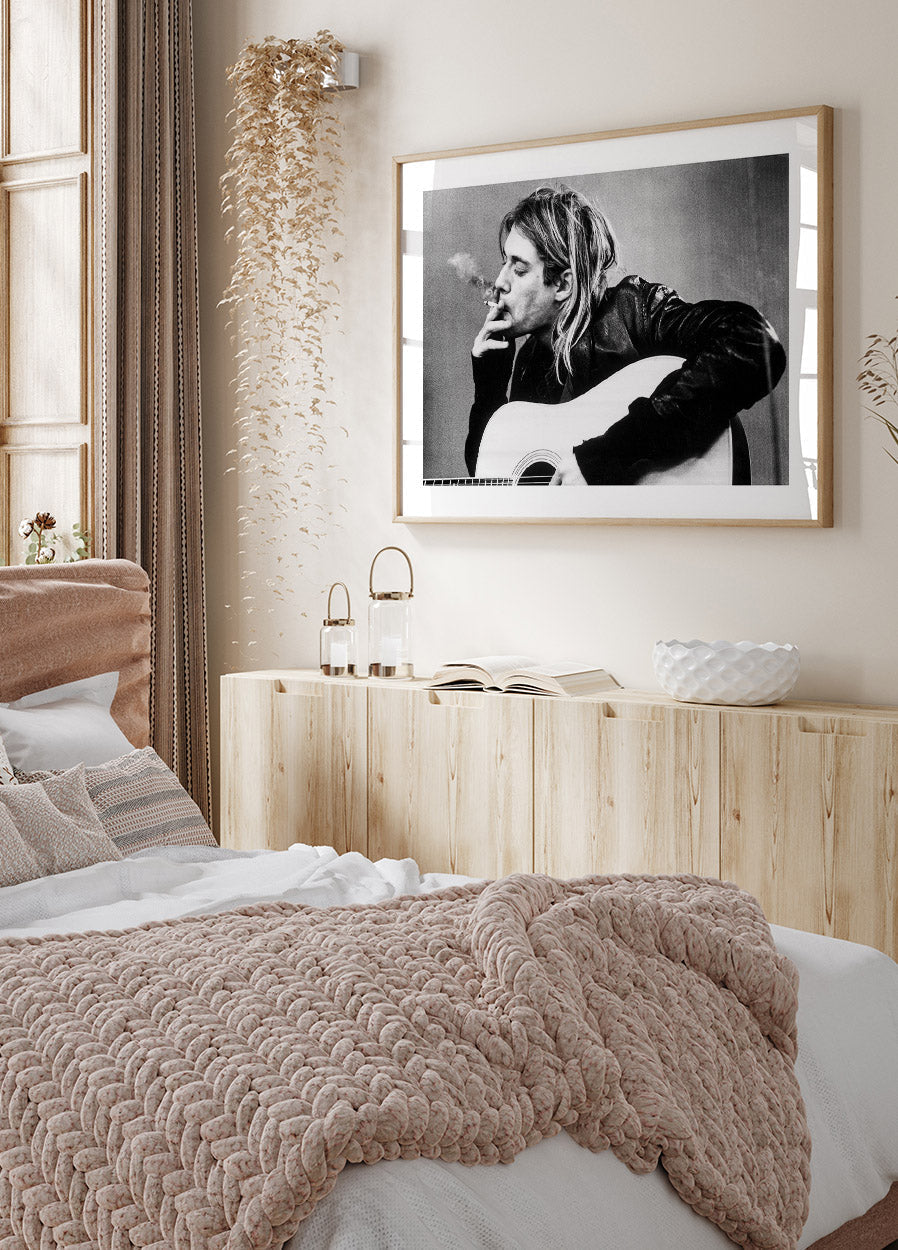 Ikonisches Kurt-Cobain-Porträt-Poster – Posterbox.no