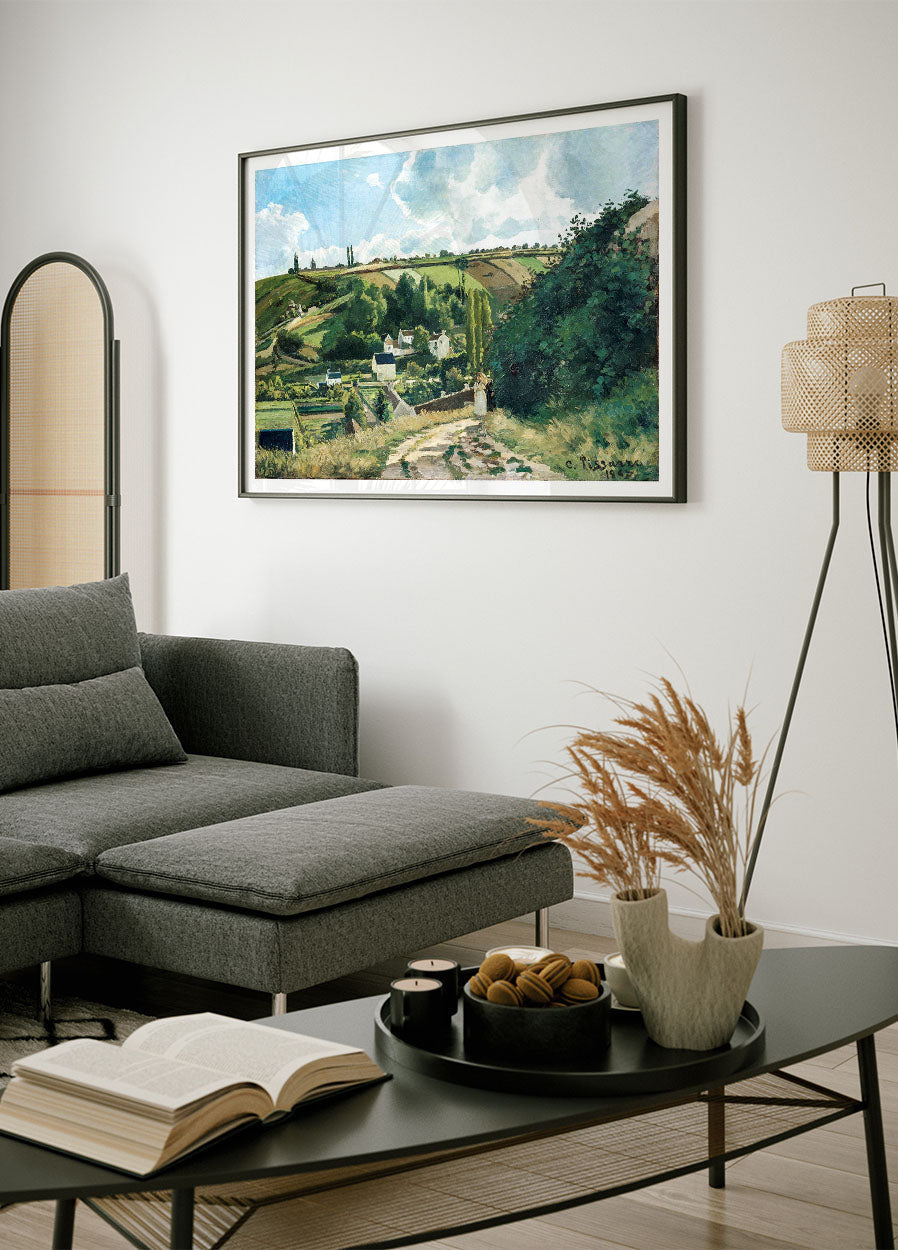 Jalais Hill Pontoise von Camille Pissarro (1867) Poster - Posterbox.no