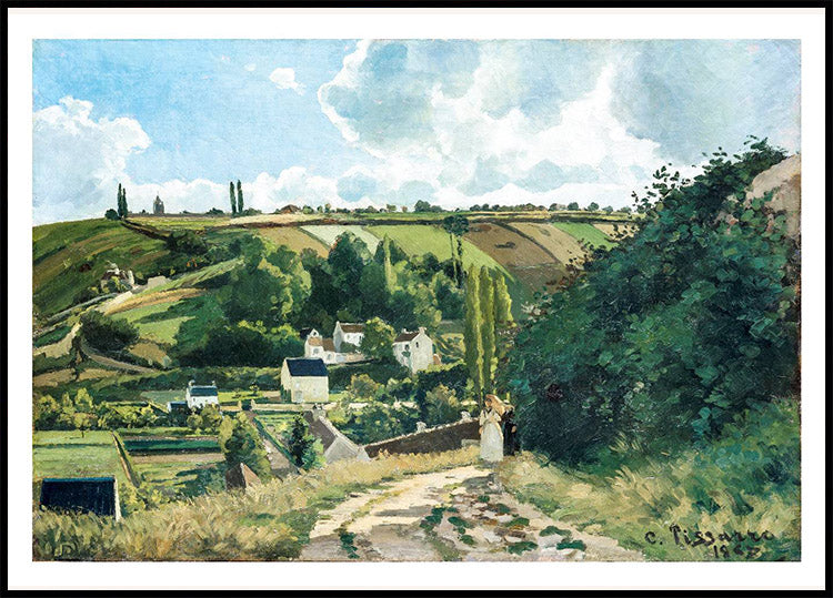 Jalais Hill Pontoise von Camille Pissarro (1867) Poster - Posterbox.no