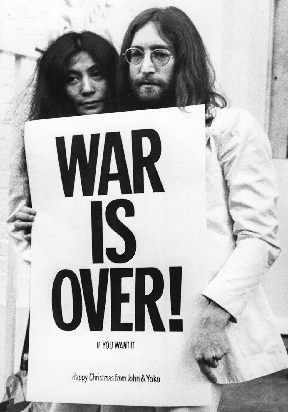 John Lennon & Yoko Ono – War is Over Poster – Posterbox.dk