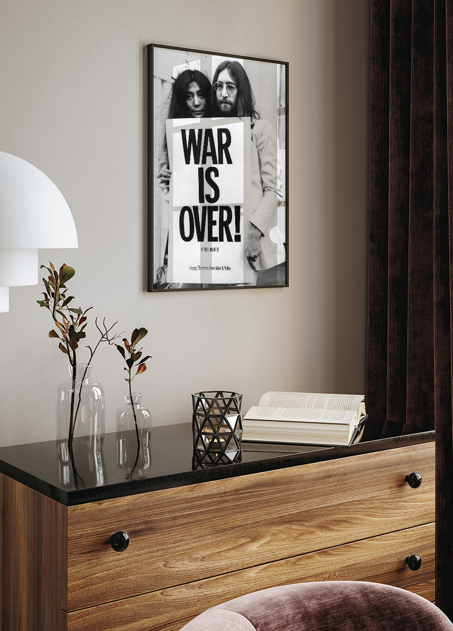 John Lennon & Yoko Ono – War is Over Poster – Posterbox.dk