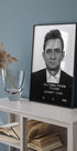 Johnny Cash Mug Shot Poster - Posterbox.dk