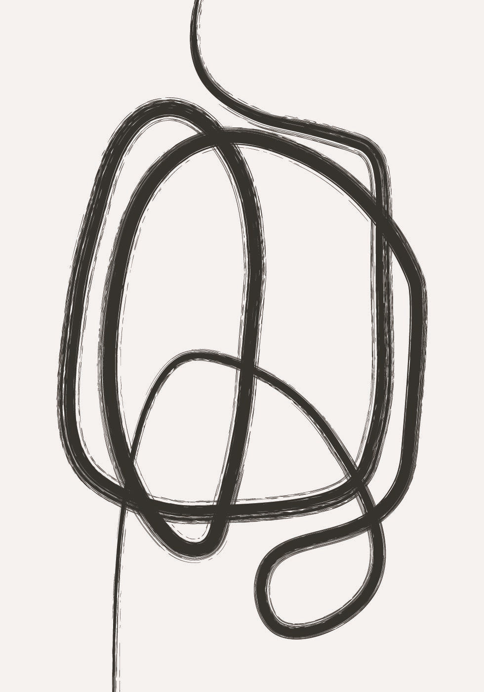 Line Art Knot Poster - Posterbox.dk