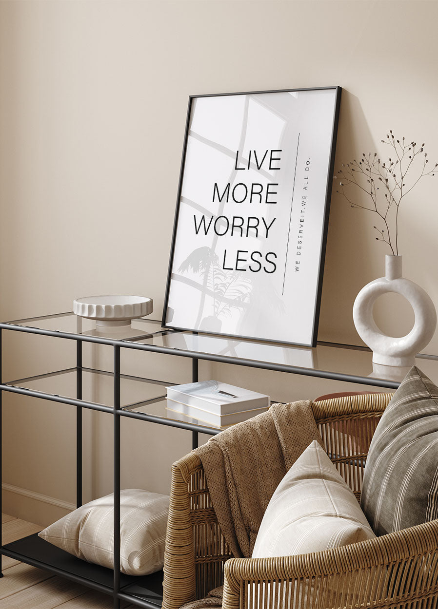 Live More Poster - Posterbox.no