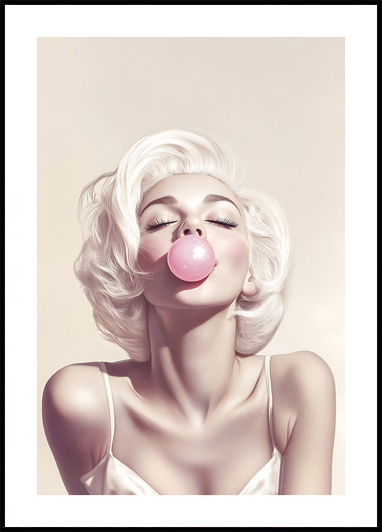 Marilyn Monroe Bubble Gum Poster - Posterbox.dk