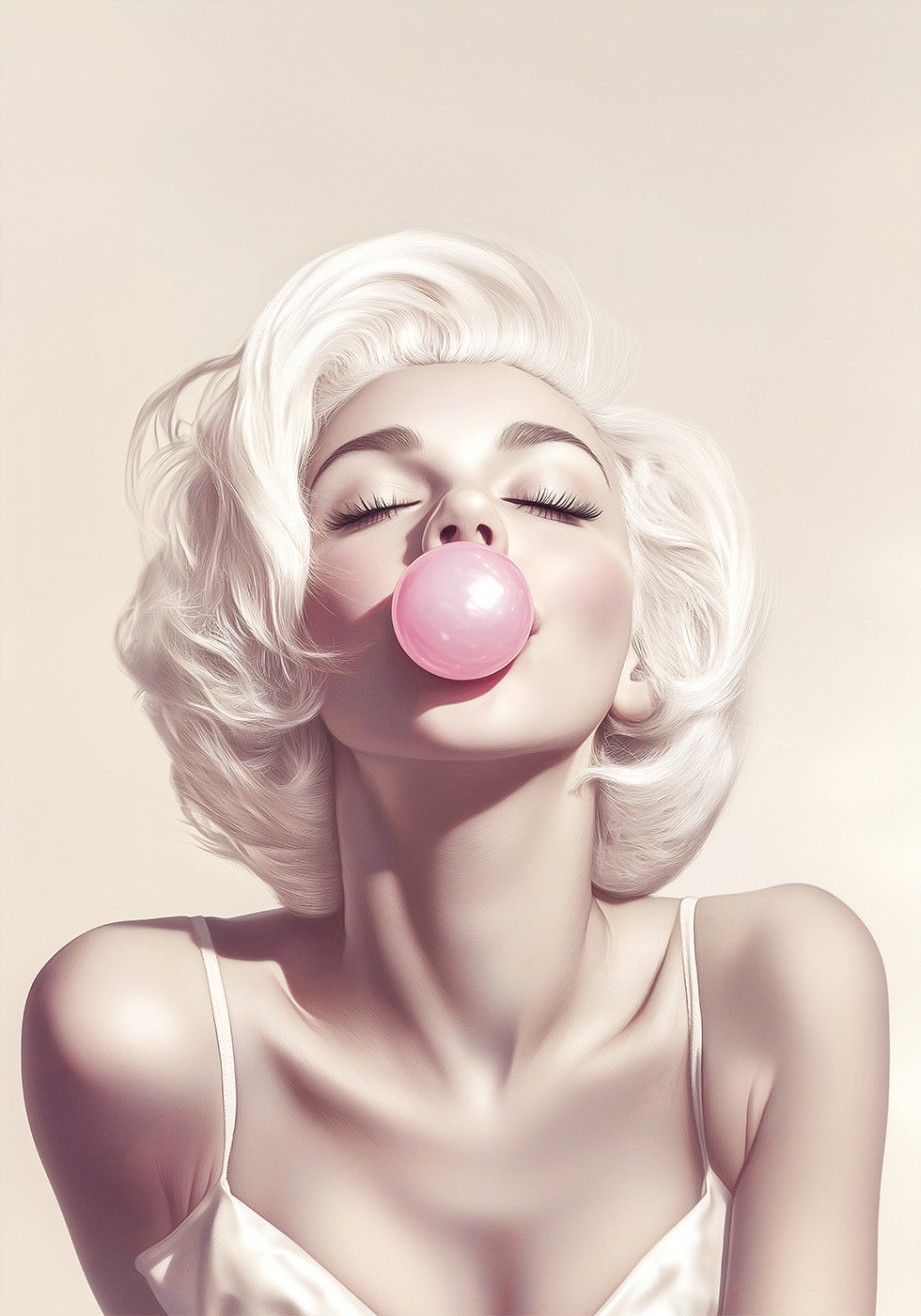 Marilyn Monroe Bubble Gum Poster - Posterbox.dk