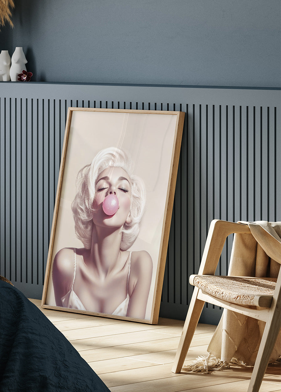 Marilyn Monroe Bubble Gum Poster - Posterbox.dk