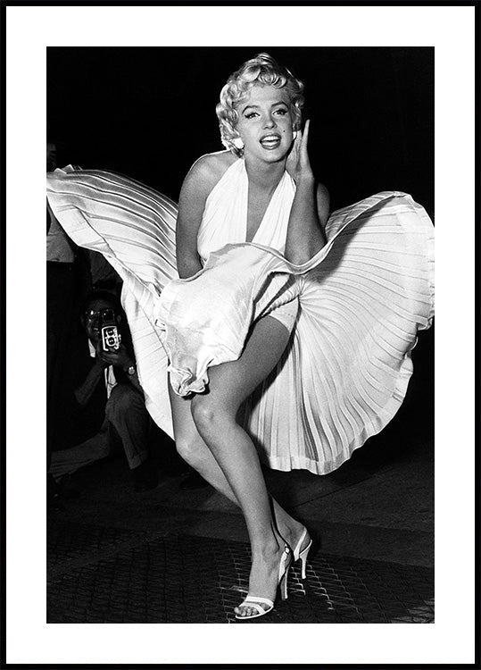 Marilyn Monroe-Kleid-Poster - Posterbox.dk