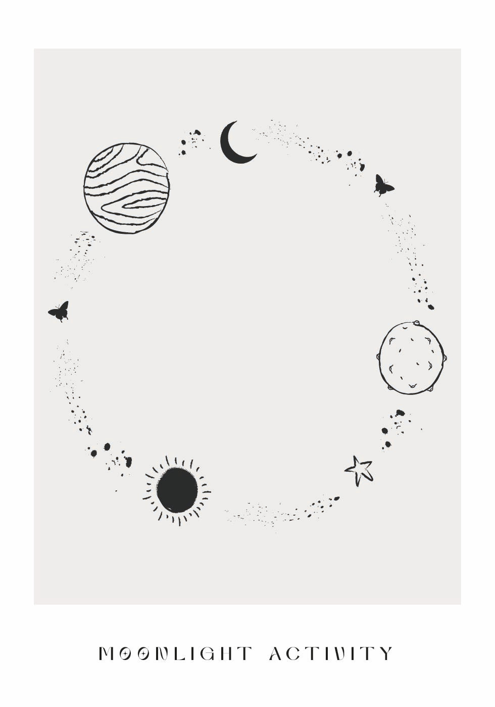 Mondscheinaktivität Nr. 4 Poster - Posterbox.dk