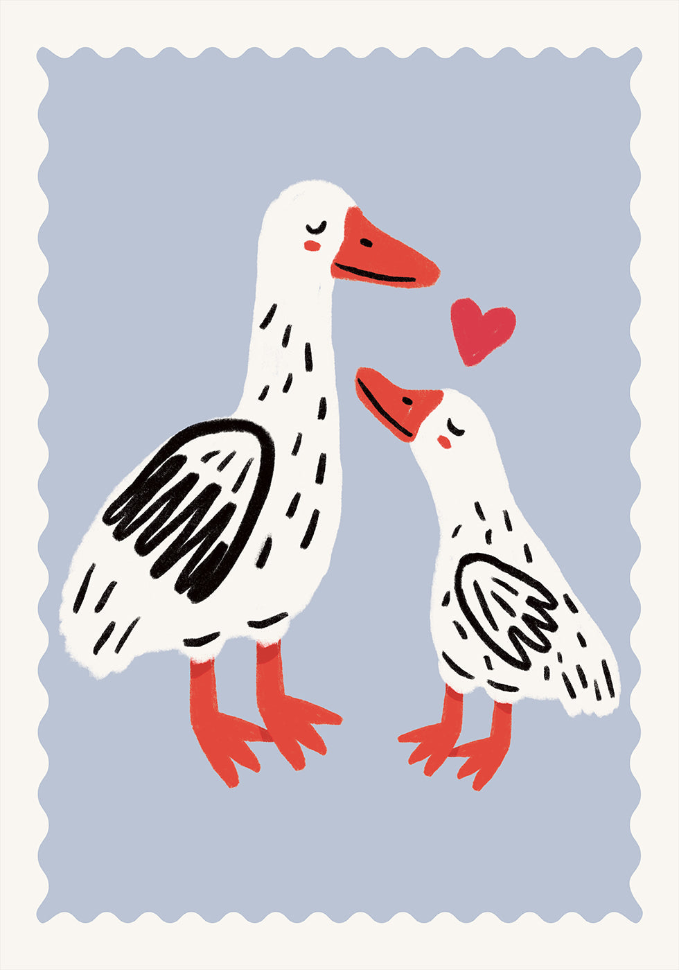 Poster Mutter Ente und Entlein