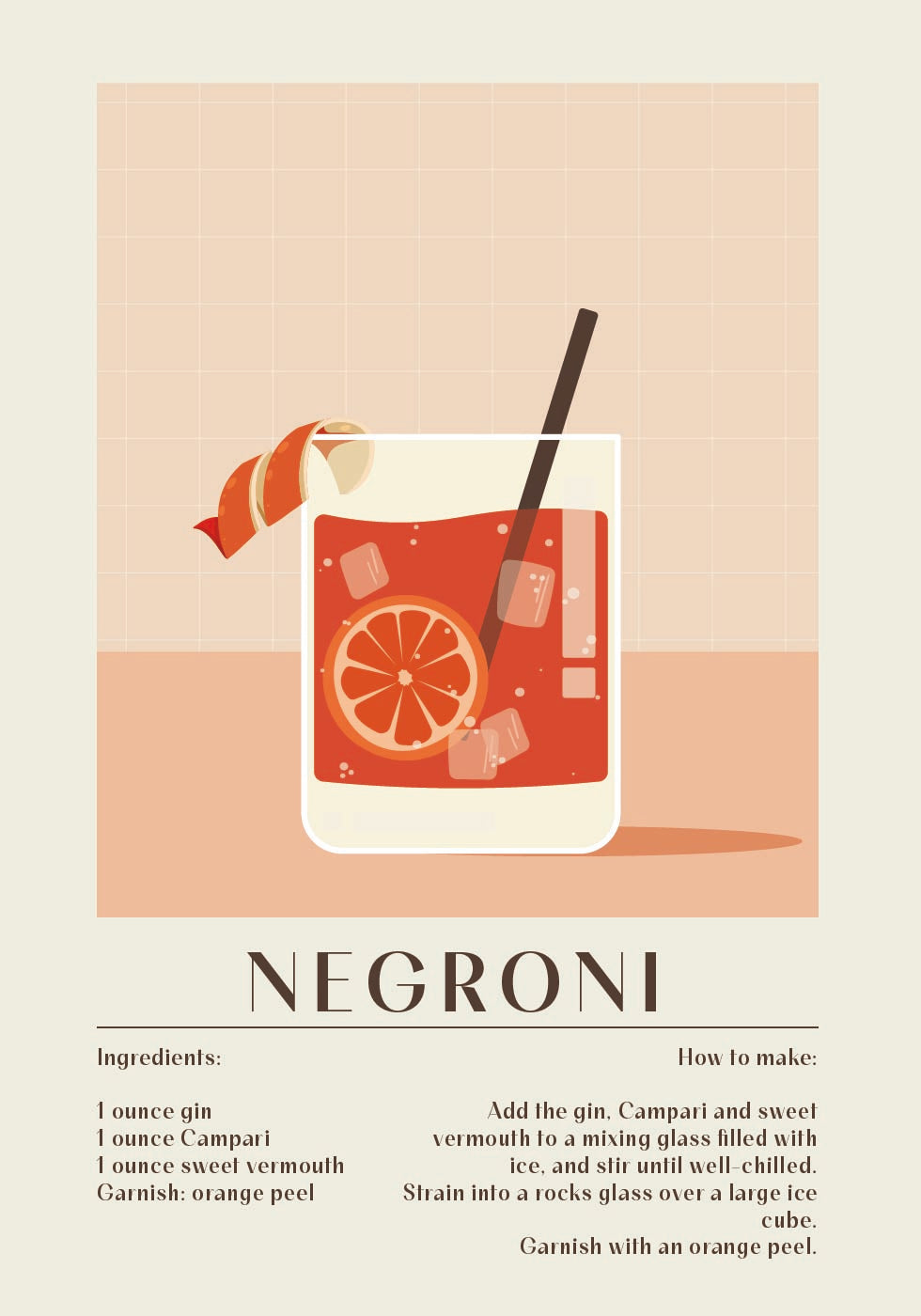 Negroni-Poster - Posterbox.dk