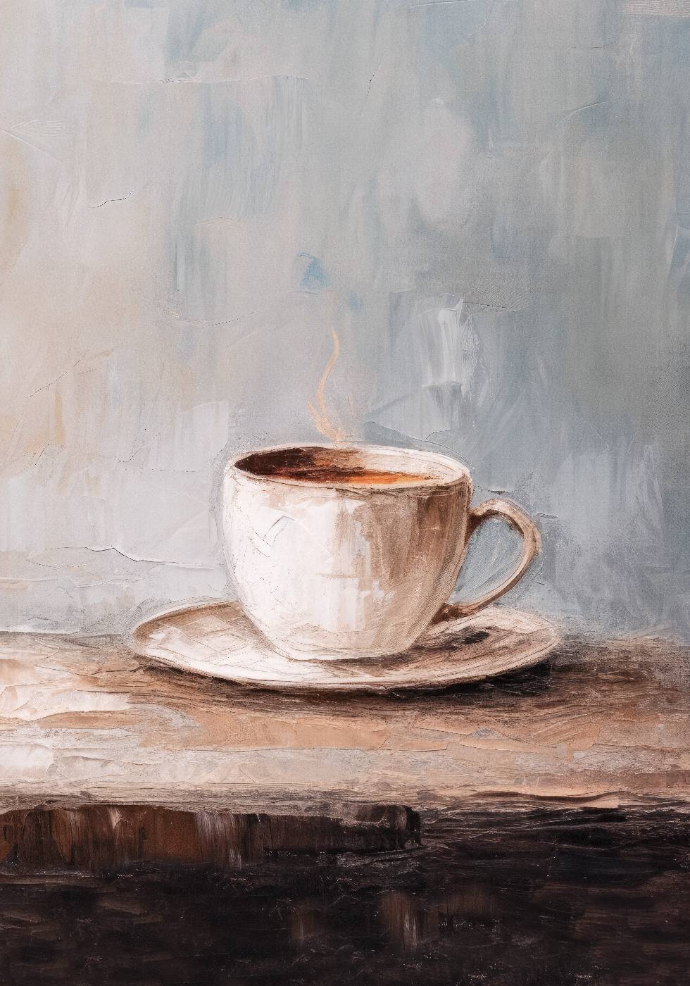 Neutrales Coffee Art Moody Kitchen Poster - Posterbox.dk