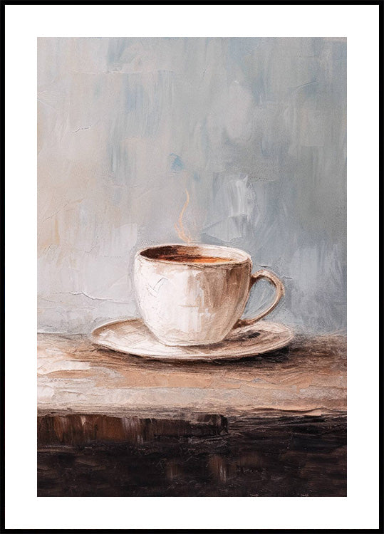 Neutrales Coffee Art Moody Kitchen Poster - Posterbox.dk