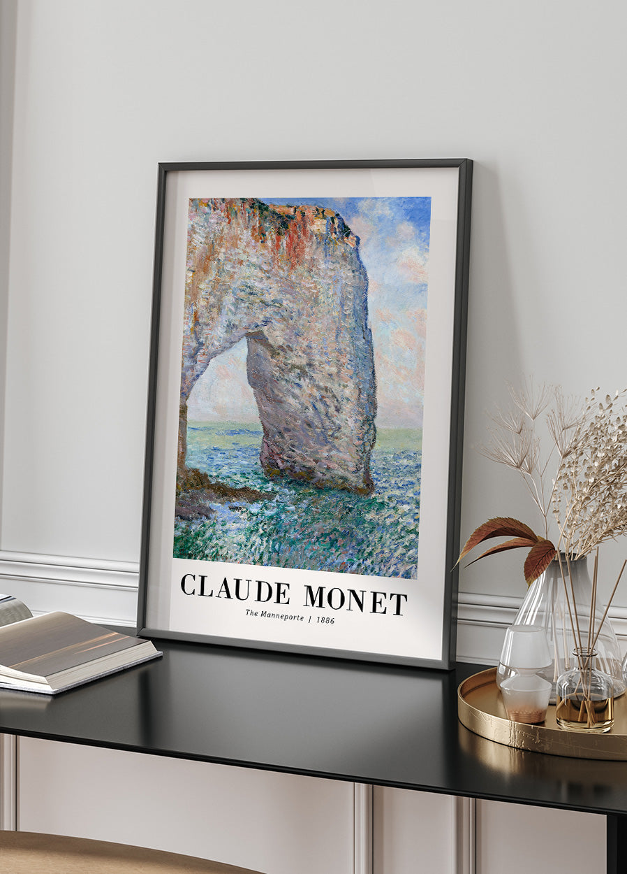 Das Manneporte 1886 Poster von Claude Monet - Posterbox.no