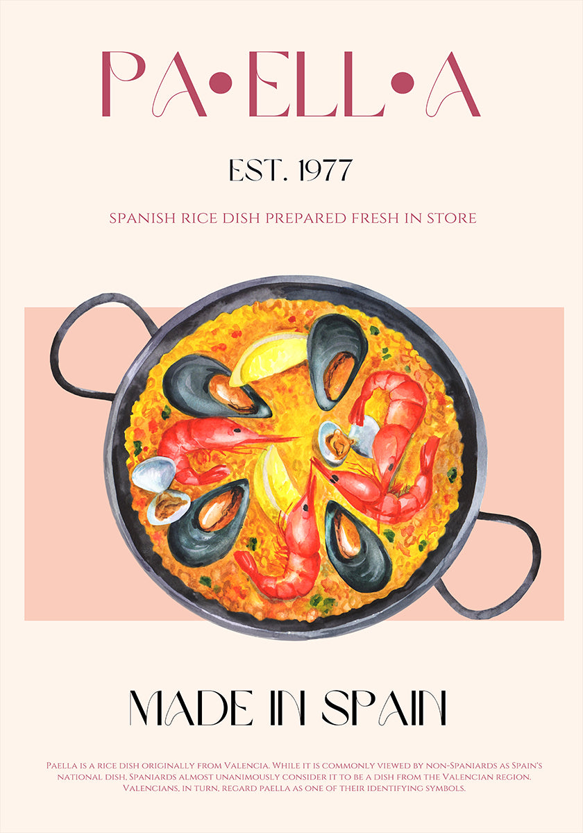 Paella-Genuss-Poster