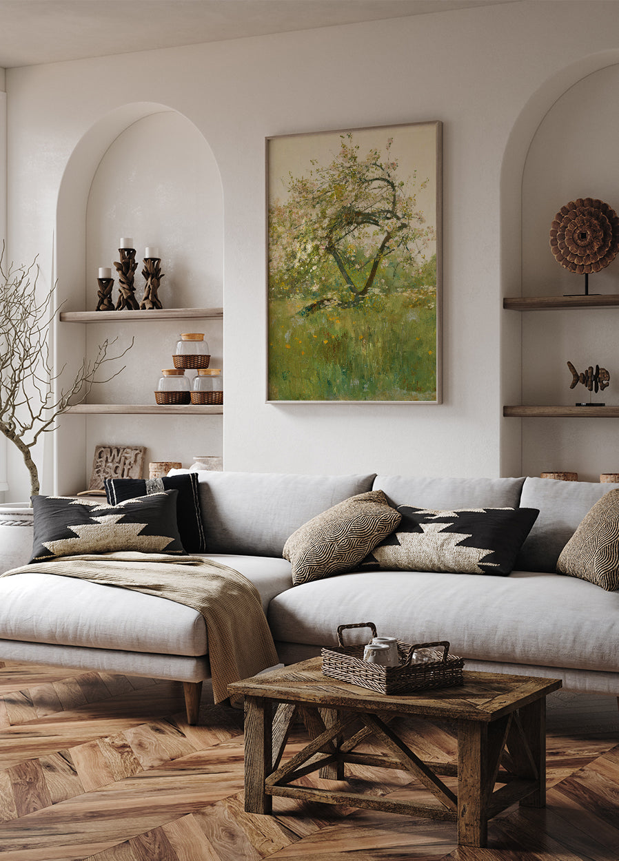 Pfirsichblüten Villiers-le-Bel von Childe Hassam Poster - Posterbox.dk