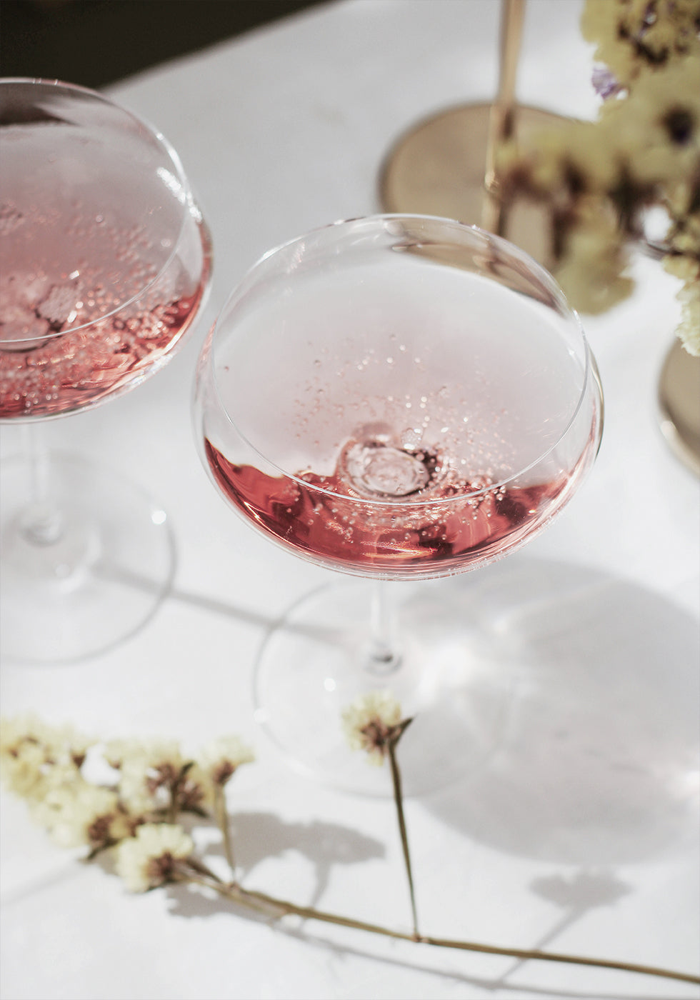 Rosa Champagner-Feier-Poster - Posterbox.dk