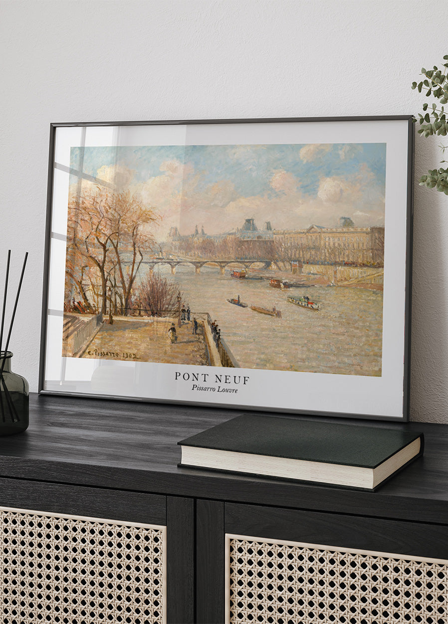 Pissarro Louvre von Pont Neuf Poster - Posterbox.dk