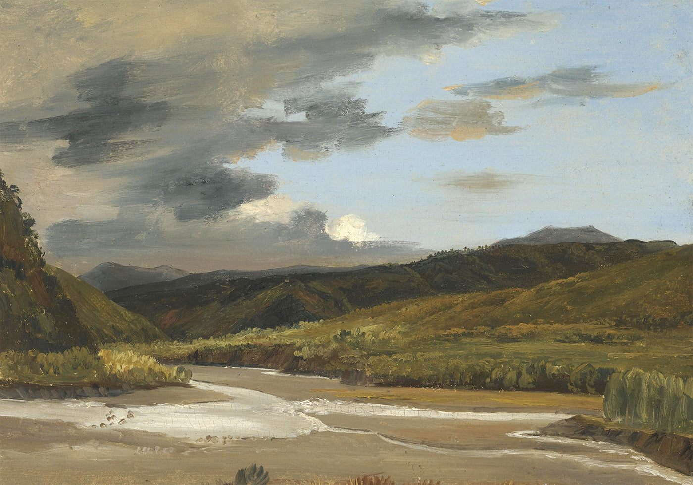 Pleinair-Skizze eines Flusses von Jules Coignet Poster - Posterbox.dk