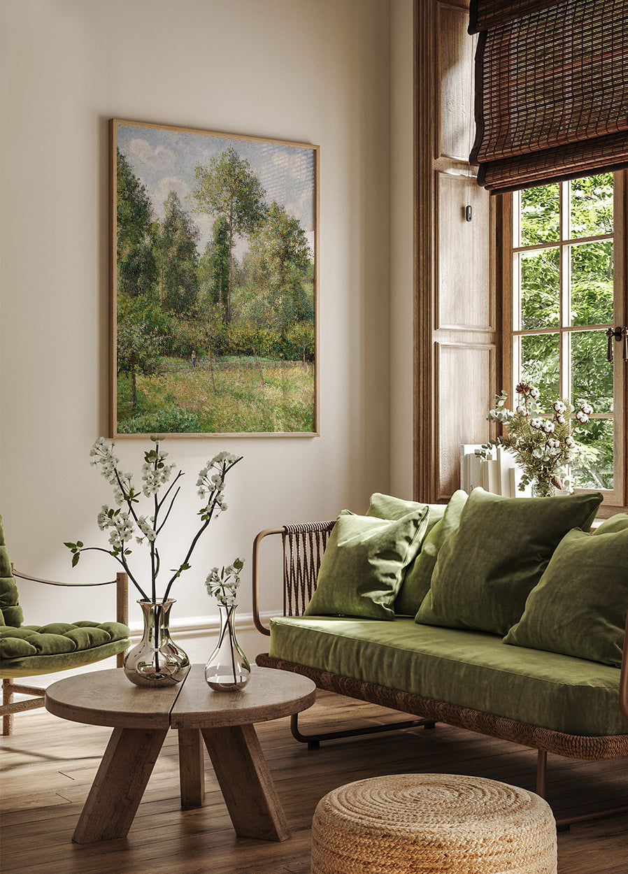 Poplars Éragny von Camille Pissarro Poster - Posterbox.dk