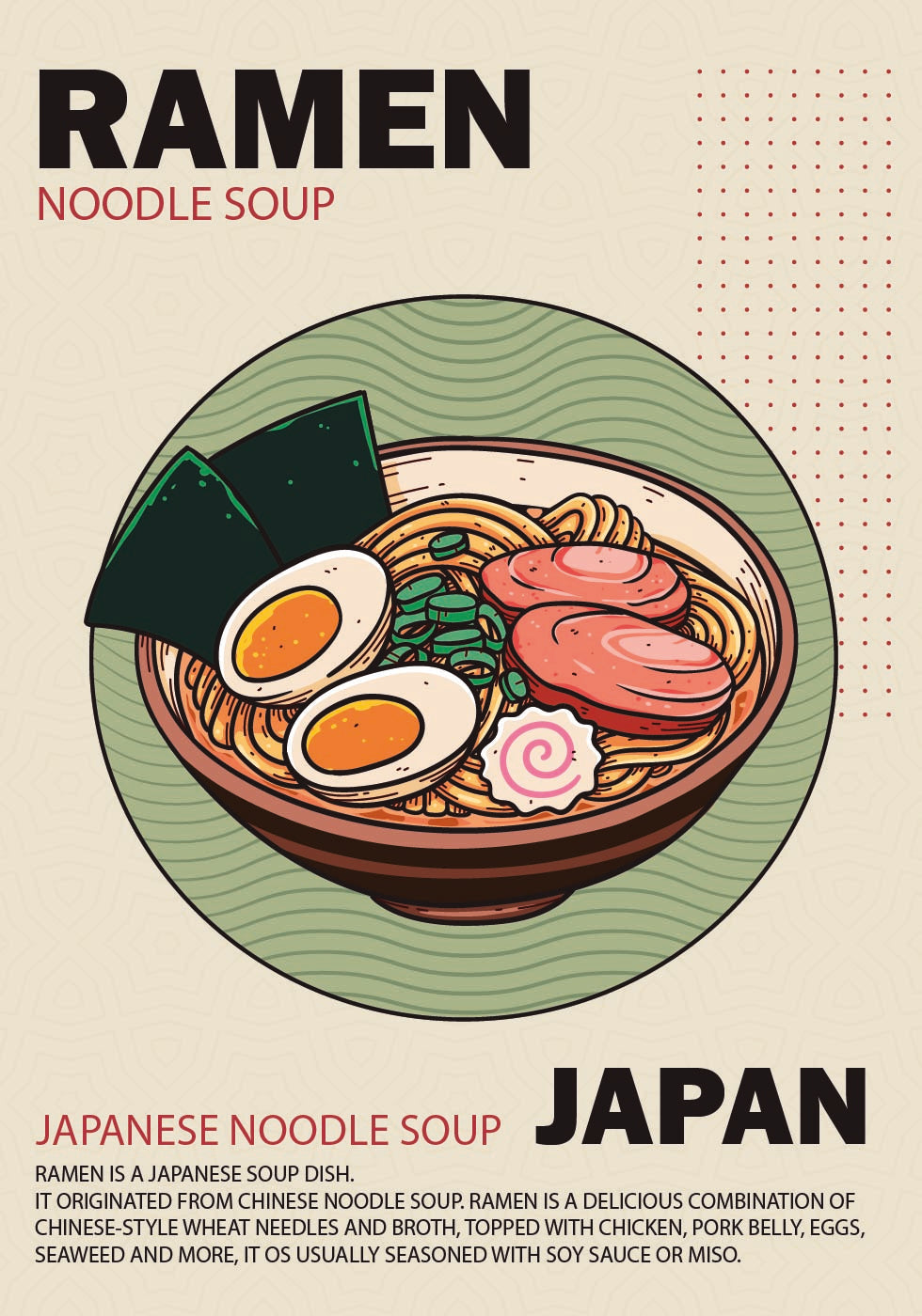 Ramen-Nudelsuppe-Poster - Posterbox.dk