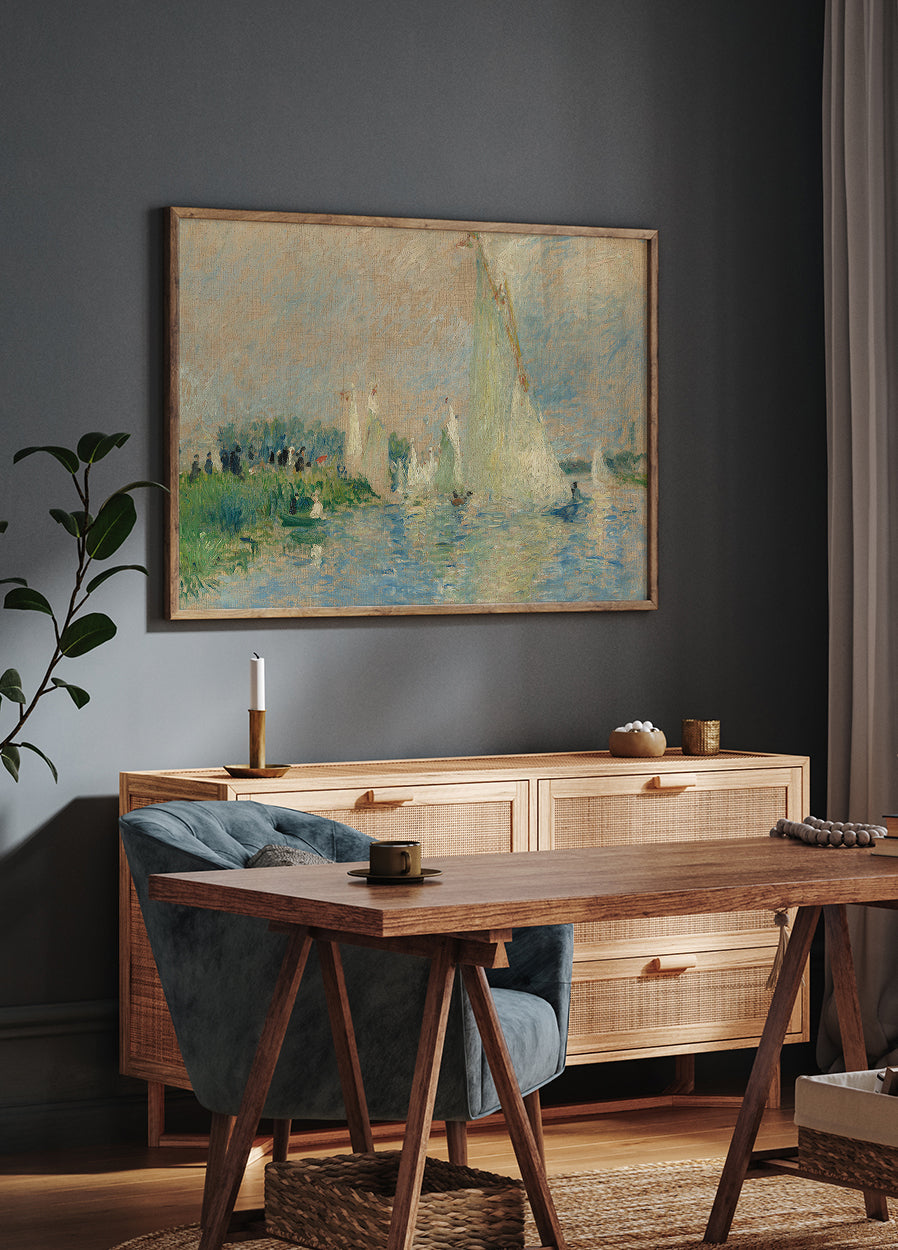 Regatta in Argenteuil von Auguste Renoir Poster - Posterbox.dk