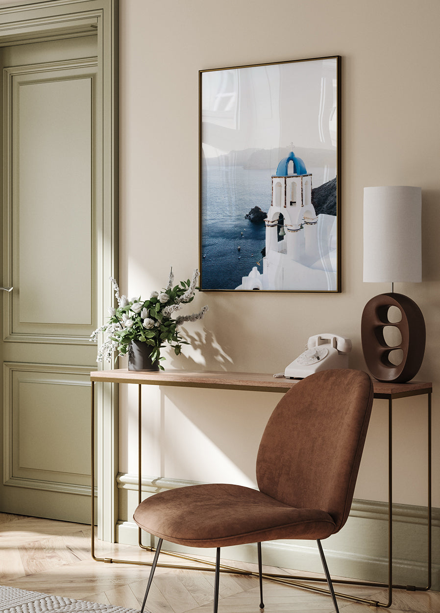 Poster Küste von Santorin - Posterbox.dk