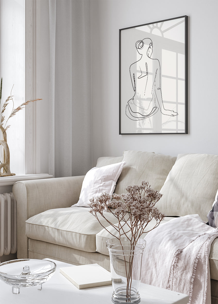 Formen Line Art Nr. 1 Poster - Posterbox.dk