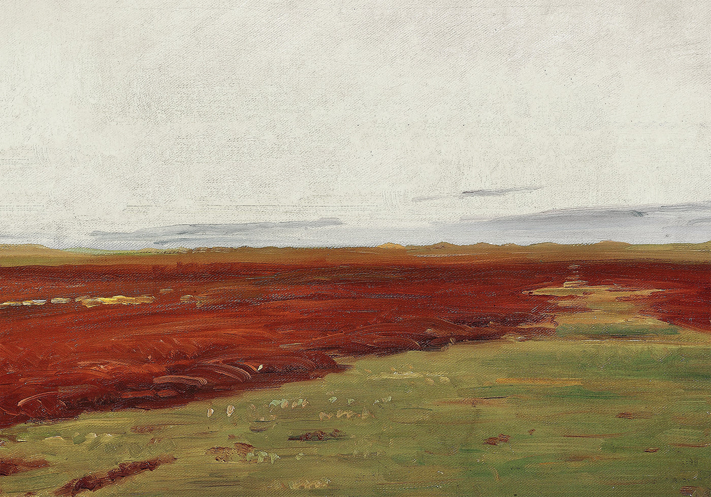 Sonnenuntergang über den Brückengewässern bei Skagen von Michael Ancher Poster - Posterbox.dk