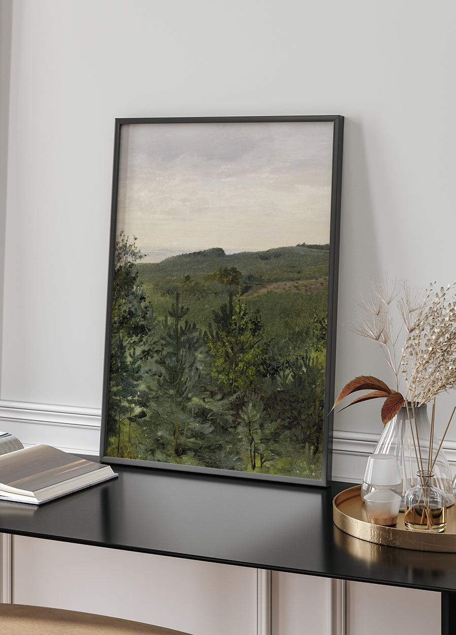 Fichtensetzlinge in sandiger Bodenstudie von Werner Holmberg Poster - Posterbox.dk