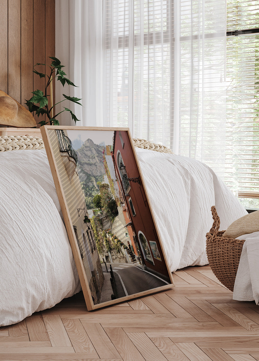 Straße in Positano Poster - Posterbox.dk