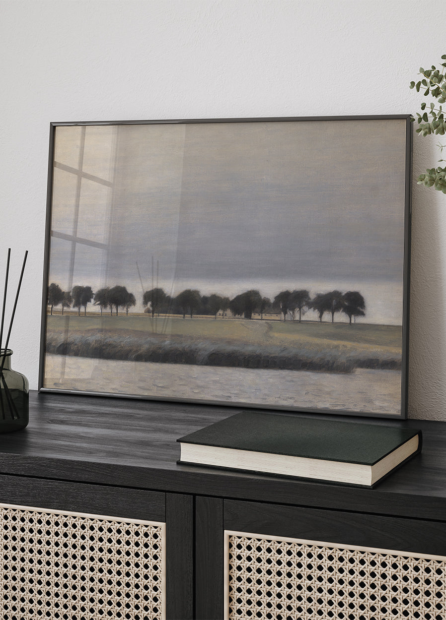 Studie für Solregn Gentofte Lake Poster - Posterbox.dk