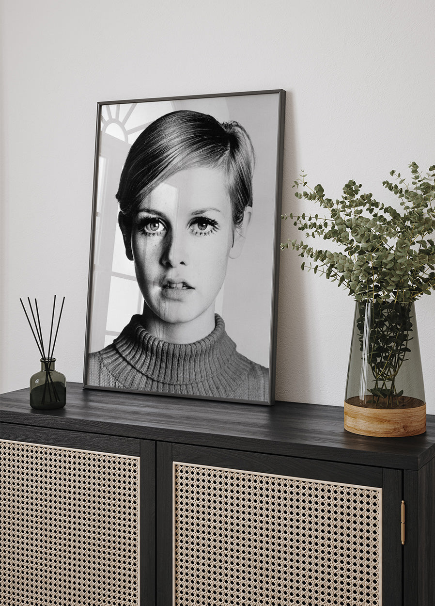 Supermodel Twiggy Poster - Posterbox.dk
