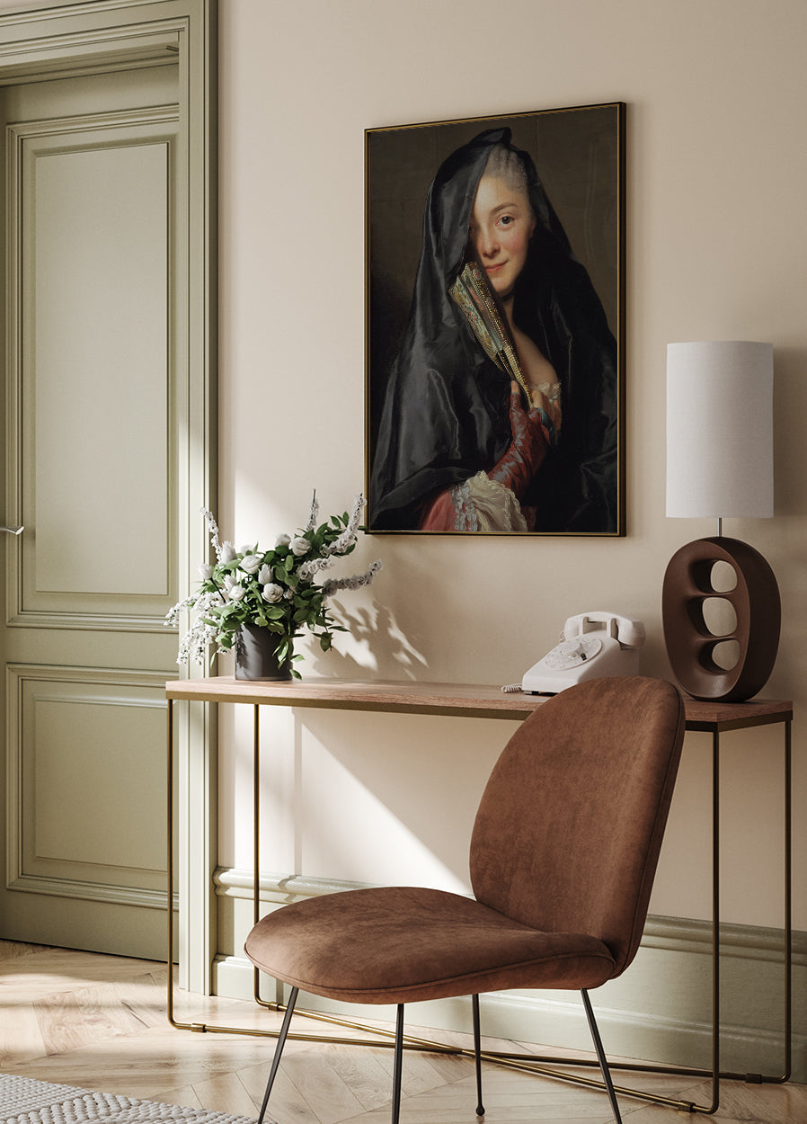 Die Dame mit dem Schleier von Alexander Roslin Poster - Posterbox.dk