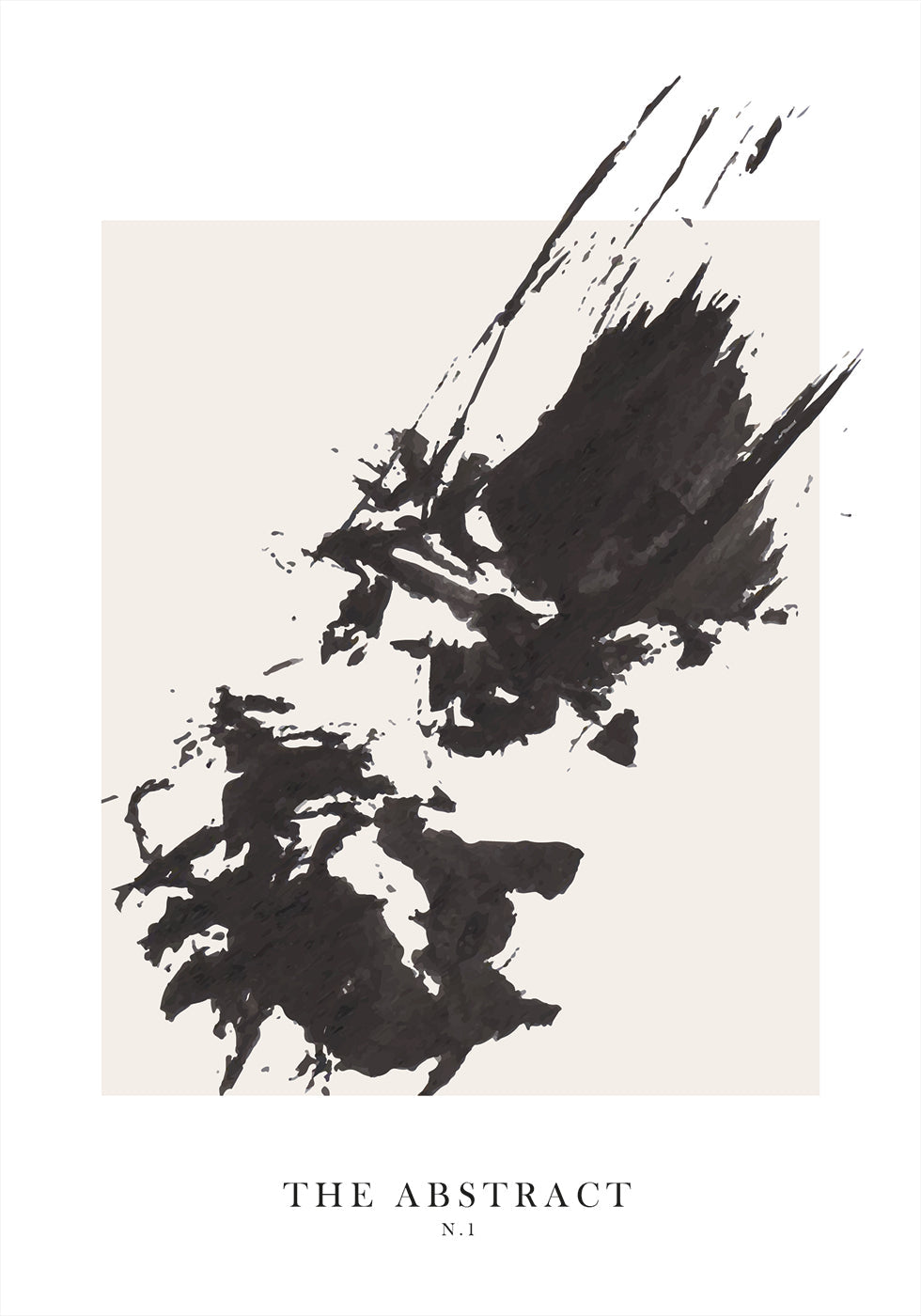 Das abstrakte Nr. 1-Poster - Posterbox.dk