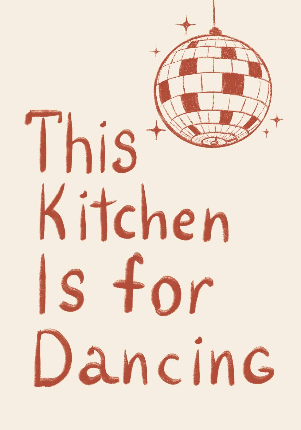 Poster „This Kitchen Is For Dancing“ - Posterbox.dk