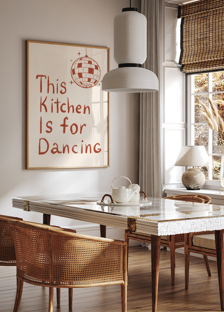 Poster „This Kitchen Is For Dancing“ - Posterbox.dk