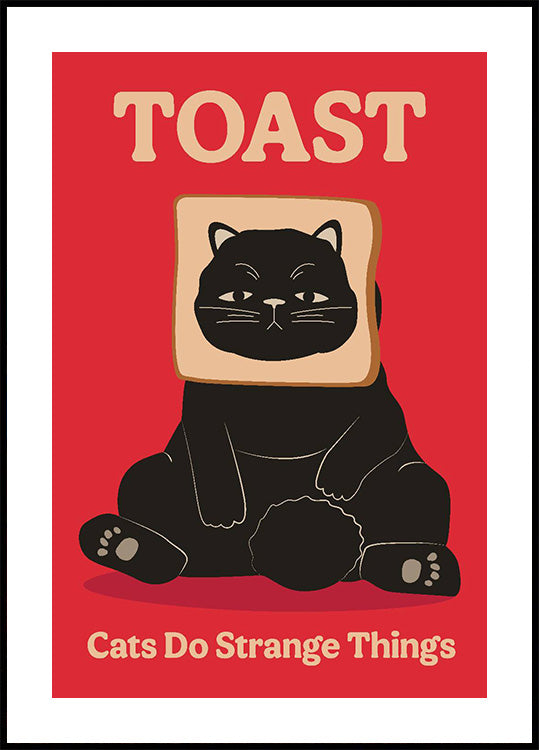 Toast Cat Poster - Posterbox.dk