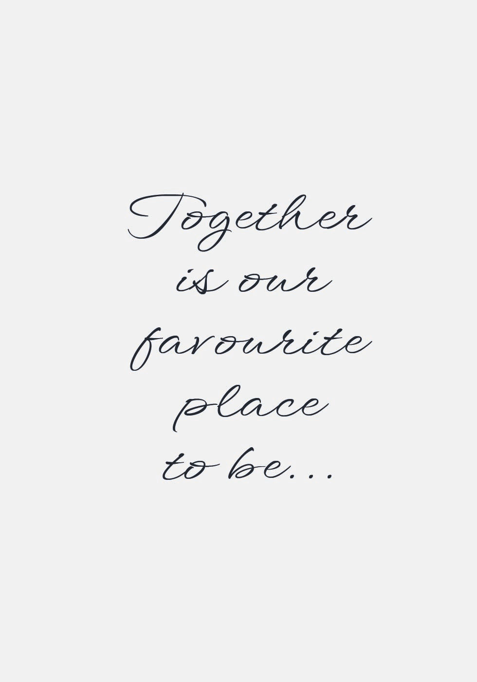 Together-Poster - Posterbox.dk