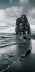 Ansicht des Basaltstapels - Hvitserkur Poster - Posterbox.dk