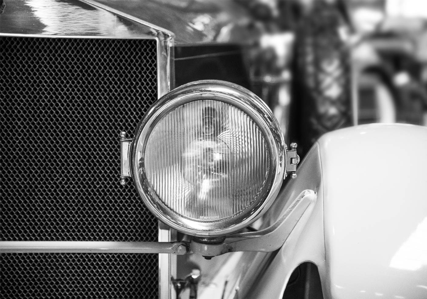 Oldtimer-Scheinwerfer-Poster - Posterbox.no