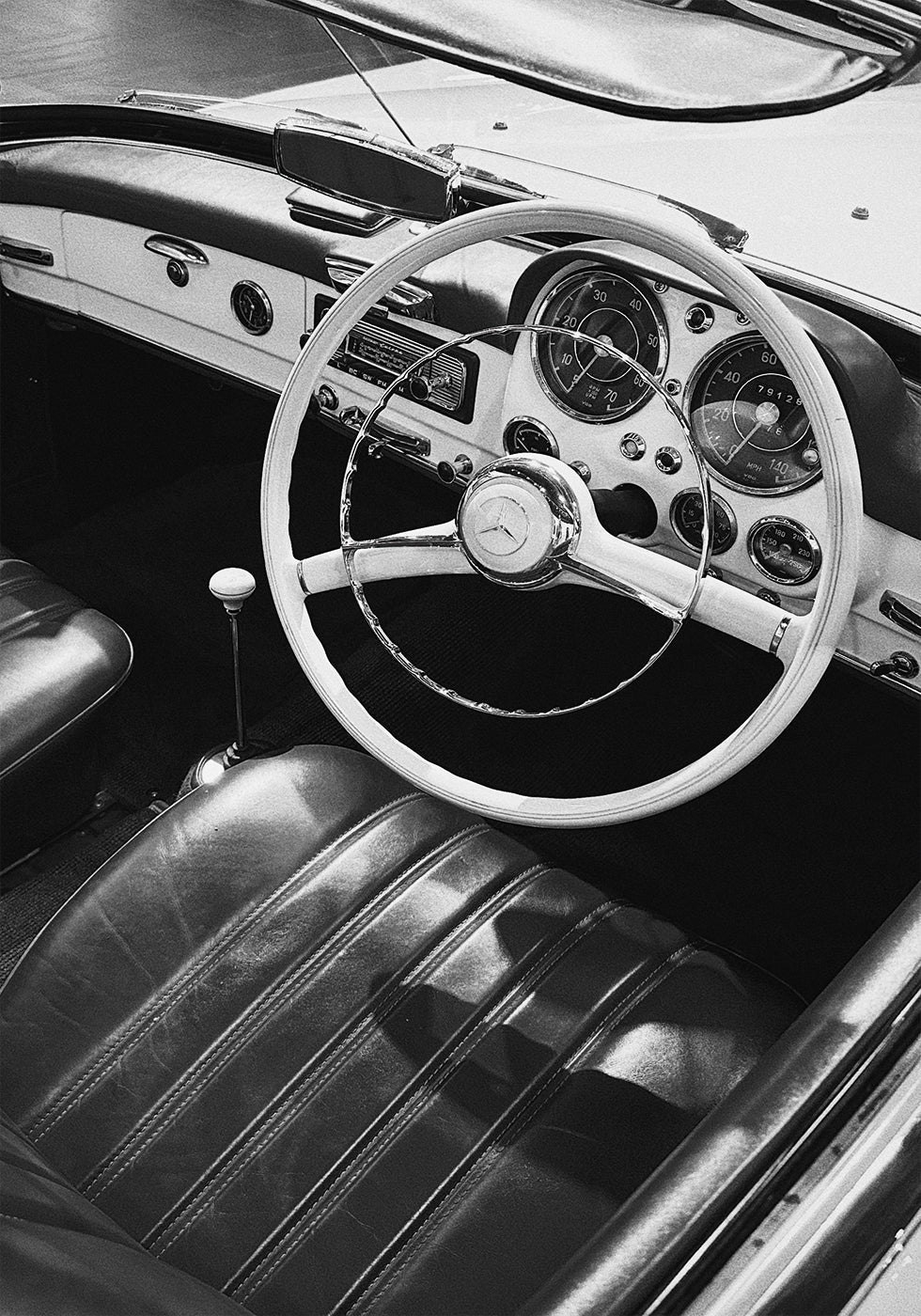 Vintage-Mercedes-Autositz-Poster - Posterbox.dk