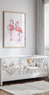 Aquarell-Flamingos-Poster - Posterbox.dk